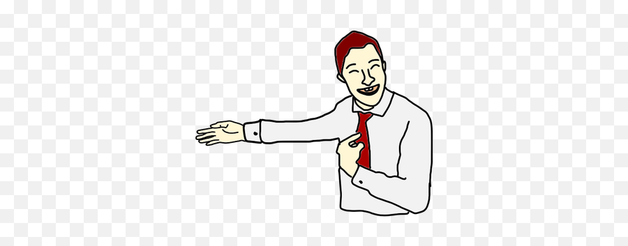 Man Smiling And Pointing - Pointing To Ourselves Clipart Emoji,Emoji Horse And Arm