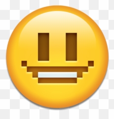 Smiley Jaune Emoji Sourire Emu - Pixel Art Koro Sensei