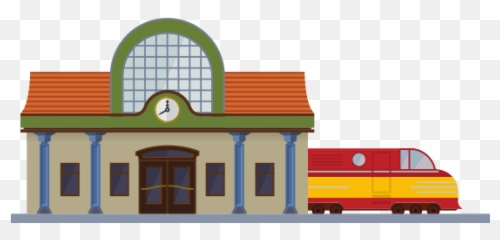 Train Station Sign Clipart Png - Arch Emoji,Train Emoji Transparent