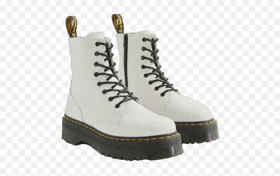 Shoes Boots Docmartens Cute Freetoedit - Dr Martens Jadon 8 Eye Platform Boots White Emoji,Emoji Boots