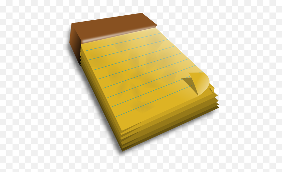 Notebook With Yellow Pages - Pad Clipart Emoji,Book Written In Emoji