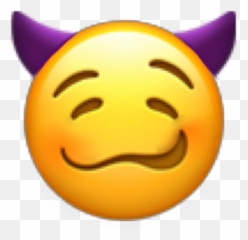 Emoji Devil Eemoji Drool Yummy Embarrassed Blushing Blu - Smiley,Drool Emoji