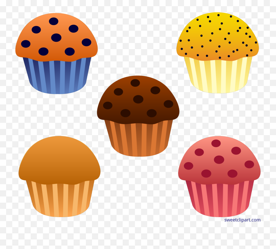 Muffin Clipart Simple Cupcake Muffin - Muffins Clipart Emoji,Muffin Emoji