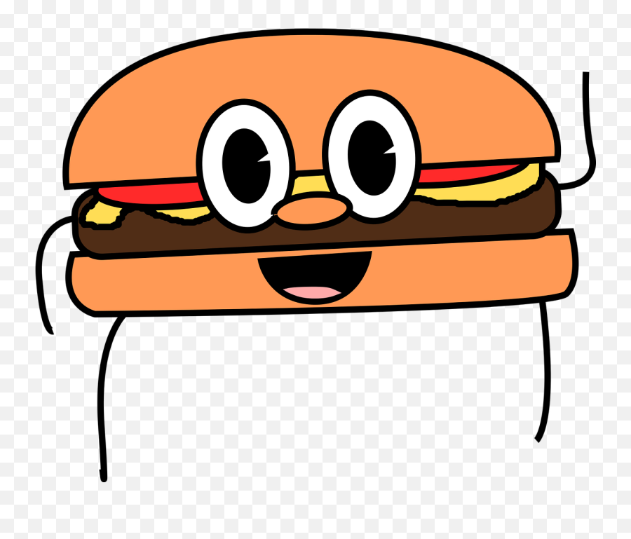 Burger Cartoon Food Movies Free Vector Graphics - Gambar Animasi Burger Emoji,Emojis To Copy And Paste
