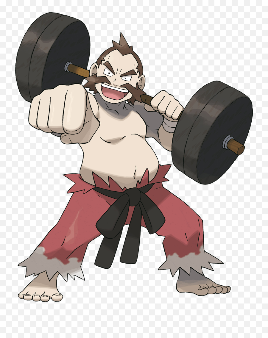 Who Is Your Favourite Gym Leader Round 2 - The Chuck Pokemon Png Emoji,Weightlifting Emoji