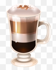 Latte Macchiato Irish Coffee Cappuccino - Irish Coffee Cup Clipart Emoji,Frog Coffee Emoji