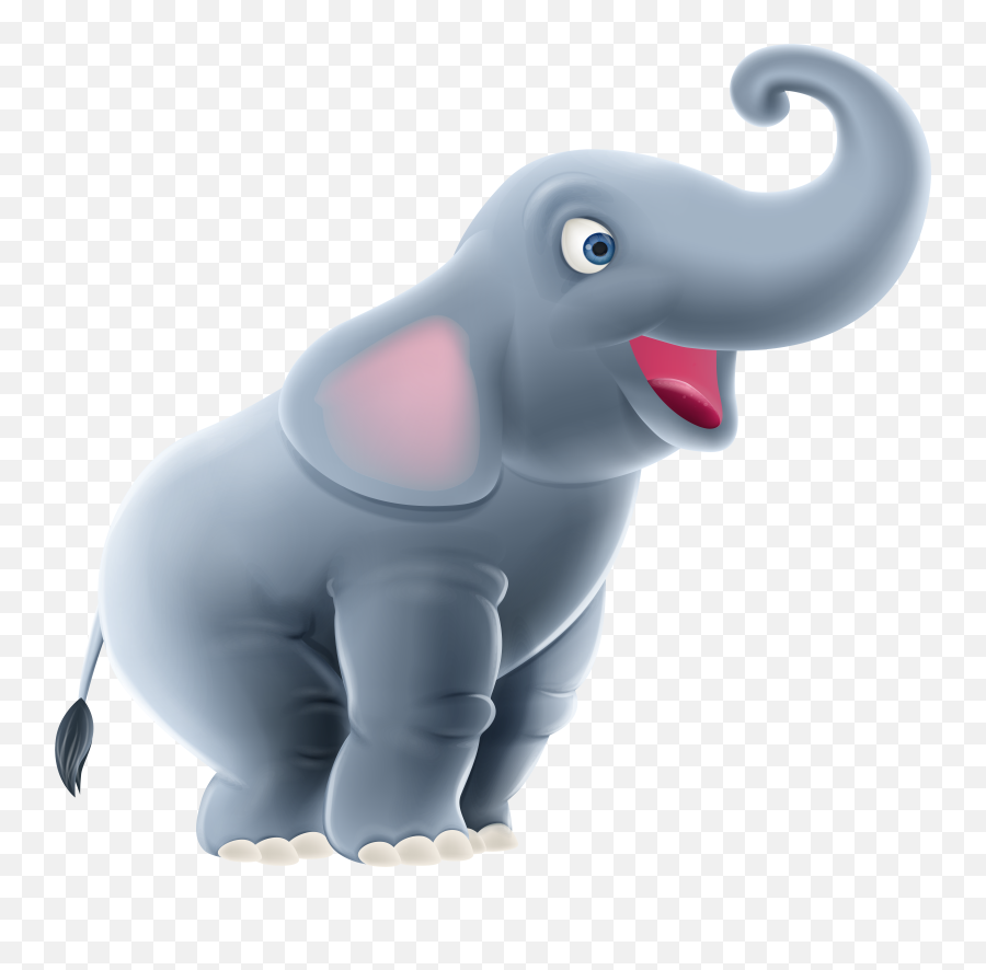 Cute Elephant Cartoon Png Clip Art Emoji,Elephant Emoticon