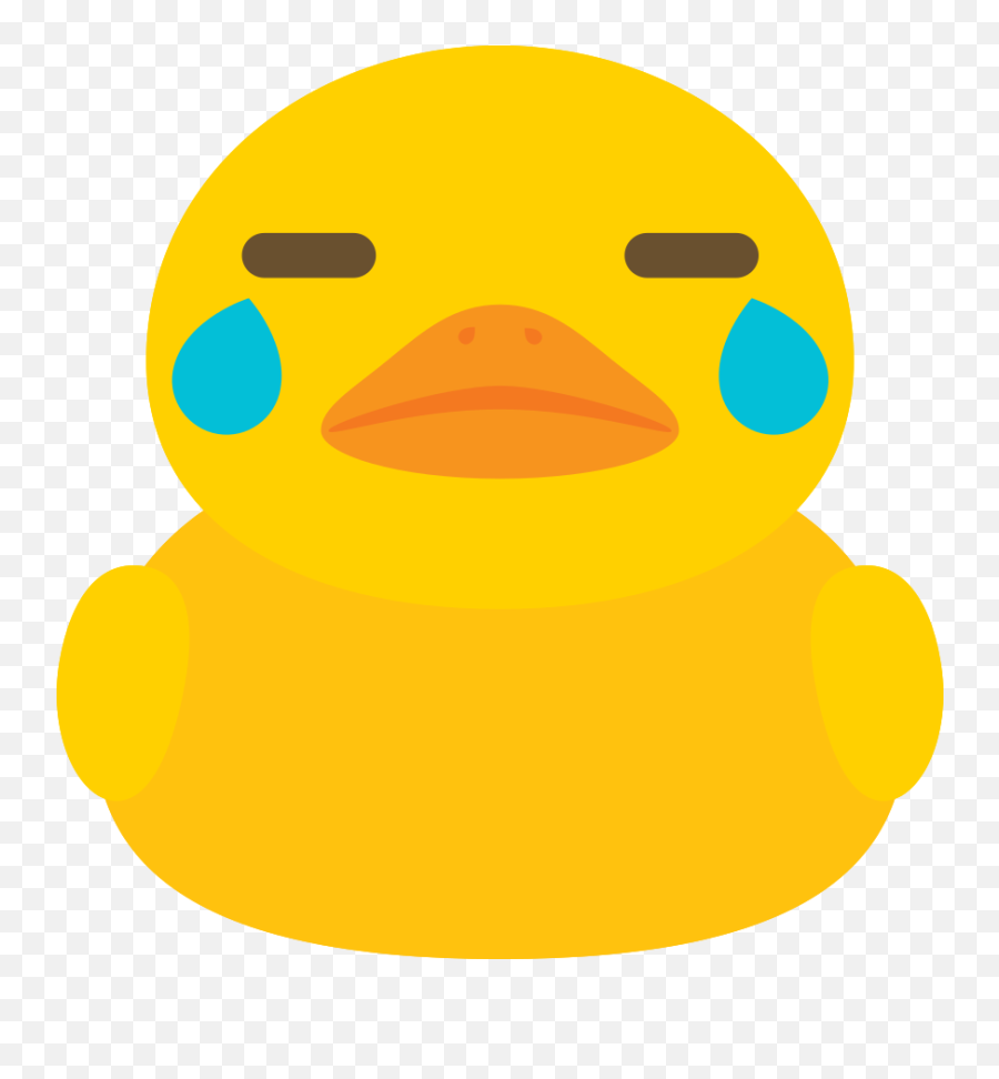 Free Duck Emoji Cry Png With Transparent Background - Duck,Snowflake Snowflake Baby Emoji