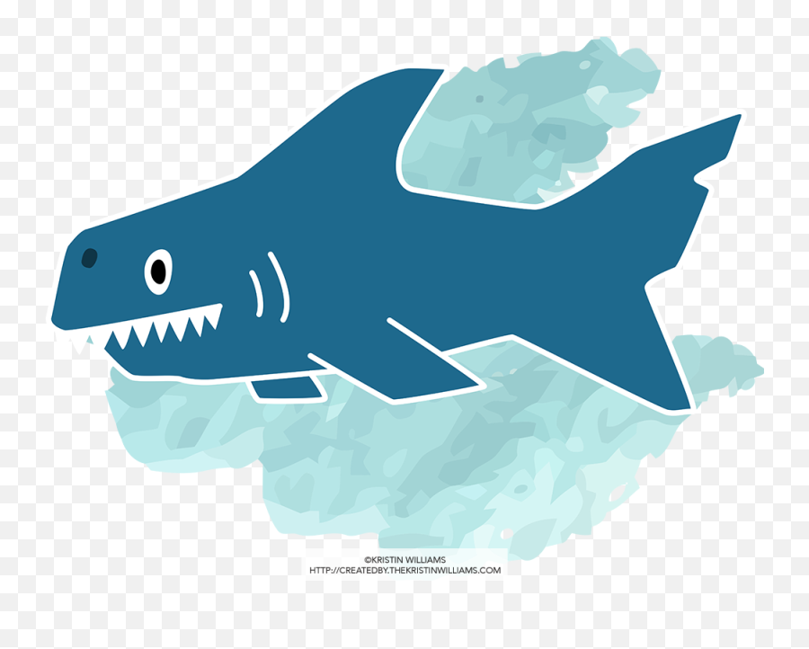 Shark Illustration Clipart - Great White Shark Emoji,Shark Emoji