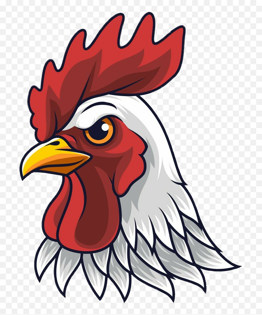 Rooster Chicken Meat Bird Sticker By Alicia Coleman - Illustration Of A Chicken Emoji,Rooster Emoji