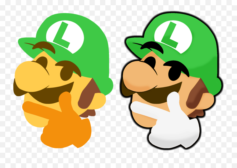 Thinking Oc Made - Luigi Thonk Emoji,Emoji Super Mario