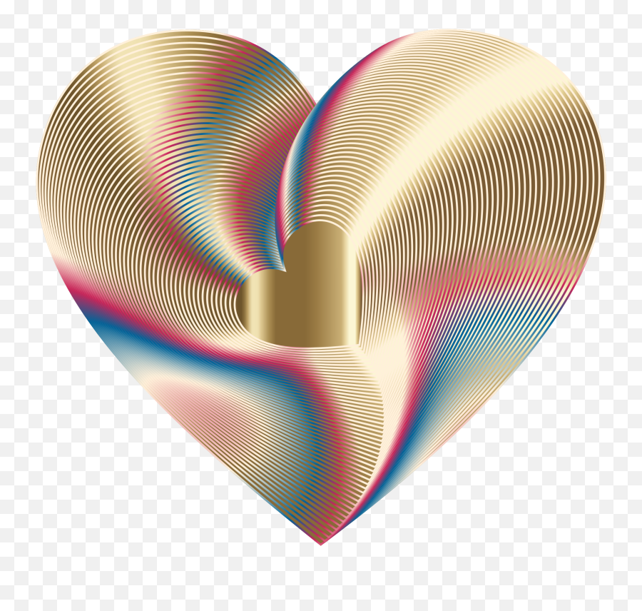 Golden Heart Of The Rainbow 9 - Golden Rainbow Hearts Emoji,Golden Heart Emoji