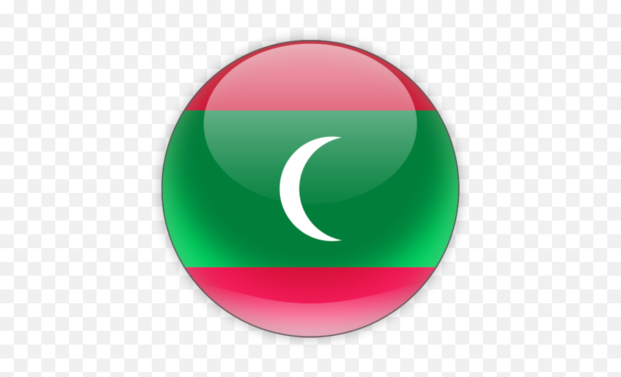 Flag Of The Maldives - Maldives Flag Round Png Emoji,Amsterdam Flag Emoji