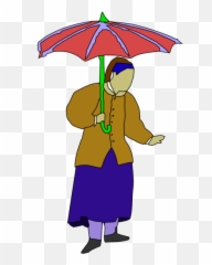 Lady Walking Holding Umbrella Png Svg Clip Art For Web - Cartoon Holding An Umbrella Png Emoji,10 Umbrella Emoji