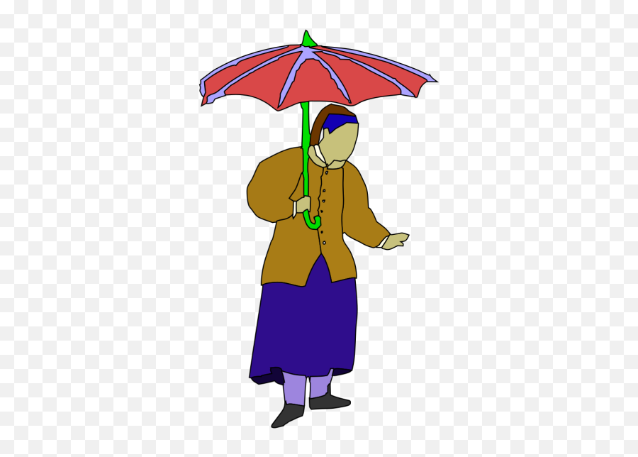 Lady Walking Holding Umbrella Png Svg Clip Art For Web - Cartoon Holding An Umbrella Png Emoji,10 Umbrella Emoji
