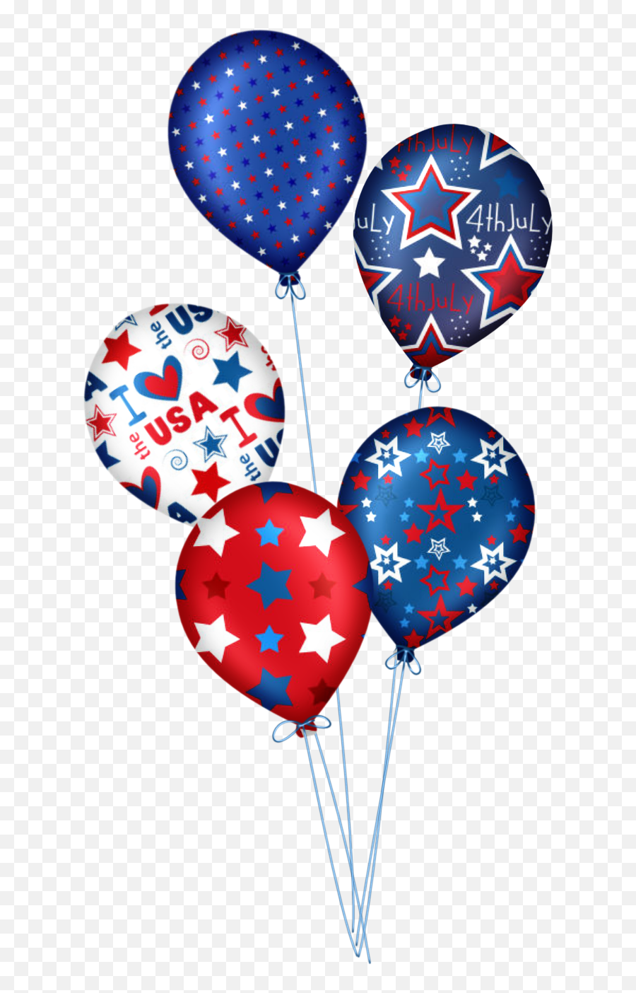 Happy 4 De Julho - 4 Of July Balloon Emoji,Fourth Of July Emoji