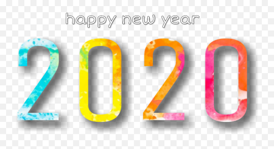 Happy Newyear Cute Aesthetic Colorful Sticker By U200eu200eu200eu200e - Dot Emoji,Happy New Year Emoji Message