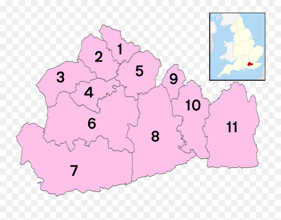 Surrey Numbered Districts - Districts In Surrey Emoji,Catholic Emoji