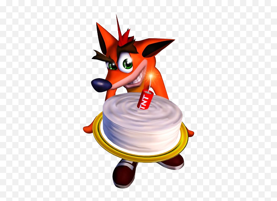 Crash Bandicoot Clipart Hq Png Image - Crash Bandicoot With Cake Emoji,Crash Emoji