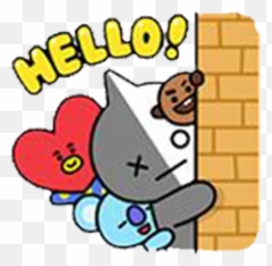 Bt21 Pack 1 Stickers For Whatsapp - Stickers Van Bt21 Emoji,Bt21 Emoji