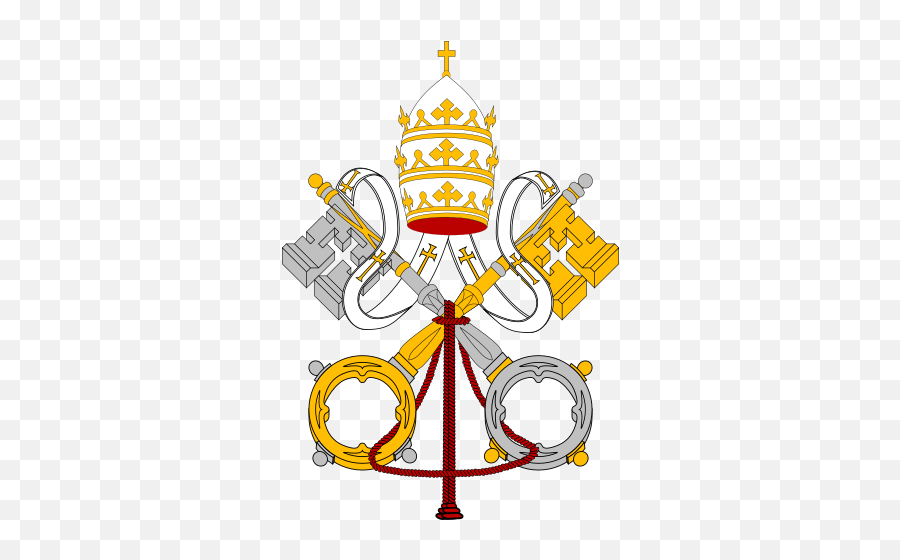 Emblem Of Vatican City State - Coats Of Arms Of The Holy See Emoji,Vatican Flag Emoji