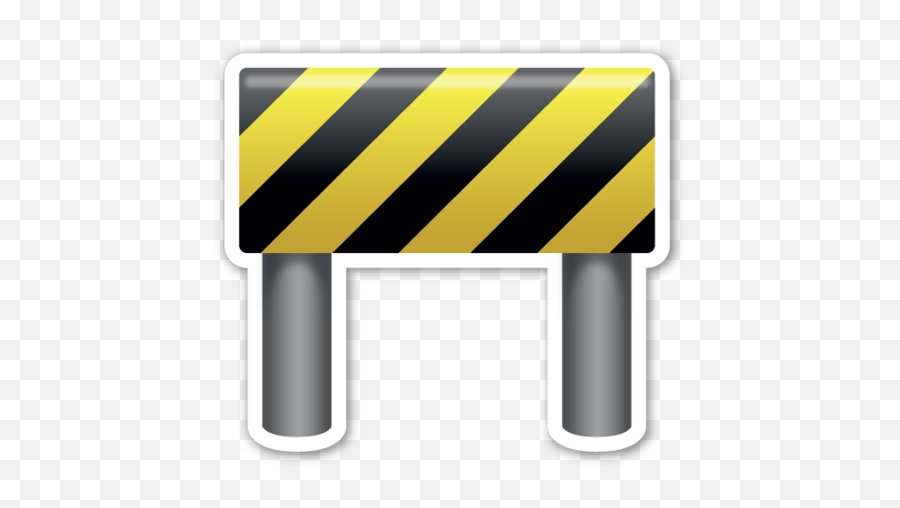 Construction Sign - Clip Art Emoji,Snowflake Down Arrow Emoji