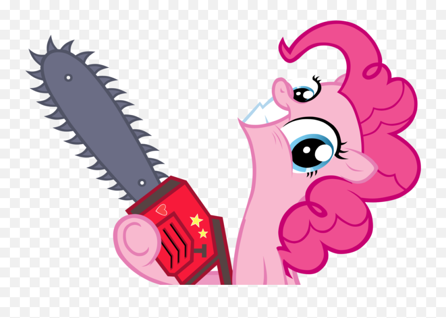 Young Naturally Toothless Or - Pinkie Pie Chainsaw Emoji,Gator Emoji