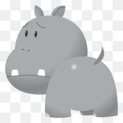 Public Domain Hippopotamus Clip Art - Hippopotamus Emoji,Hippo Emoticon