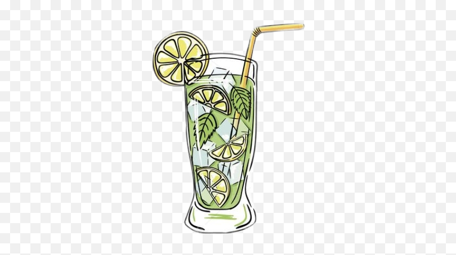 Mojito Cocktail Freetoedit - Clip Art Emoji,Mojito Emoji