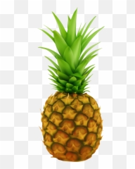 3682 Pineapple Free Clipart - Pineapple Fruit Transparent Background Emoji,Pineapple Emoji
