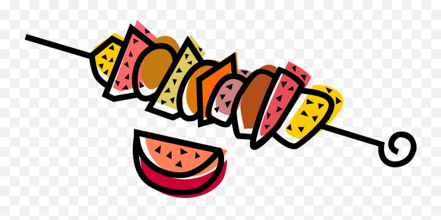 Barbecue Vector Bbq Skewer Picture - Shish Kebab Vector Png Emoji,Bbq Emoticon