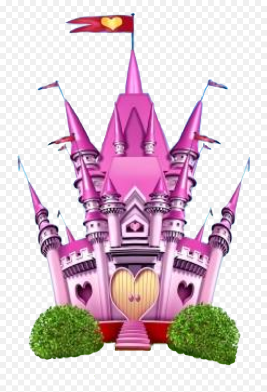Castle Pink Whimsical Fantasy Princess - Castillo De Disney Animado Emoji,Castle Emoji