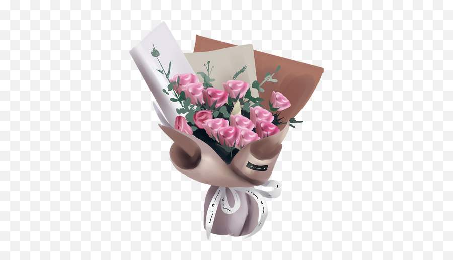 Bouquet Flowers Gift Present Beautiful - Flower Bouquet Emoji,Bouquet Emoji