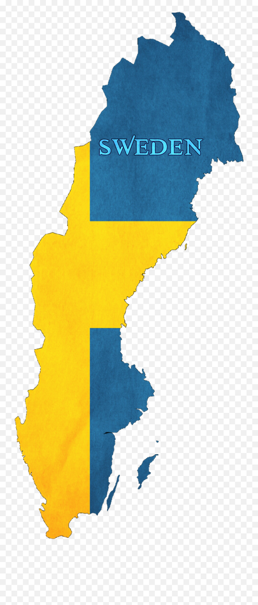Maps Sweden Flag Flagstickers - Sweden Population Distribution Map Emoji,Sweden Flag Emoji