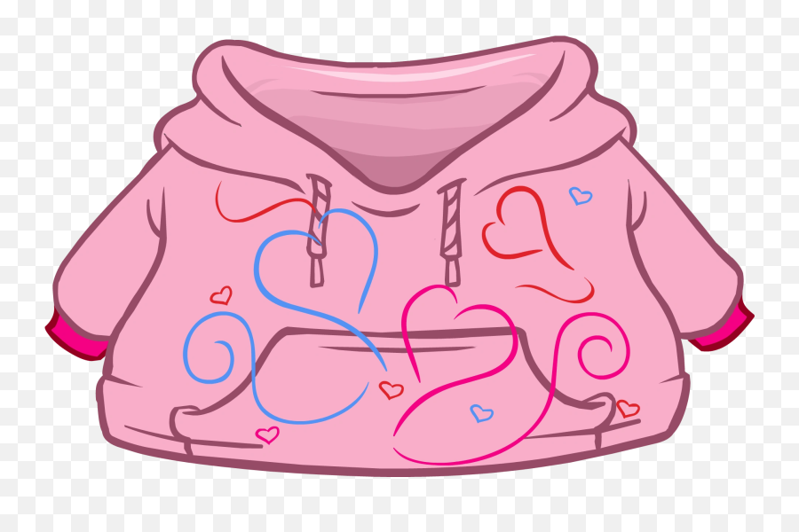 Colored Hearts Hoodie Club Penguin Wiki Fandom - Club Penguin Iceberg Hoodie Emoji,Colored Heart Emoji