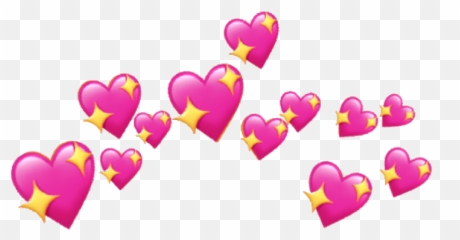 Sticker Heart Apple Emoji Sparkle Sparkleheart Shine - Hearts Png Aesthetic,Heart Sparkle Emoji