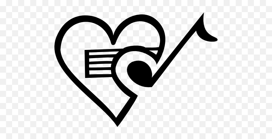 Heart With Music Note Sticker - Heart Emoji,Musical Note Emoji