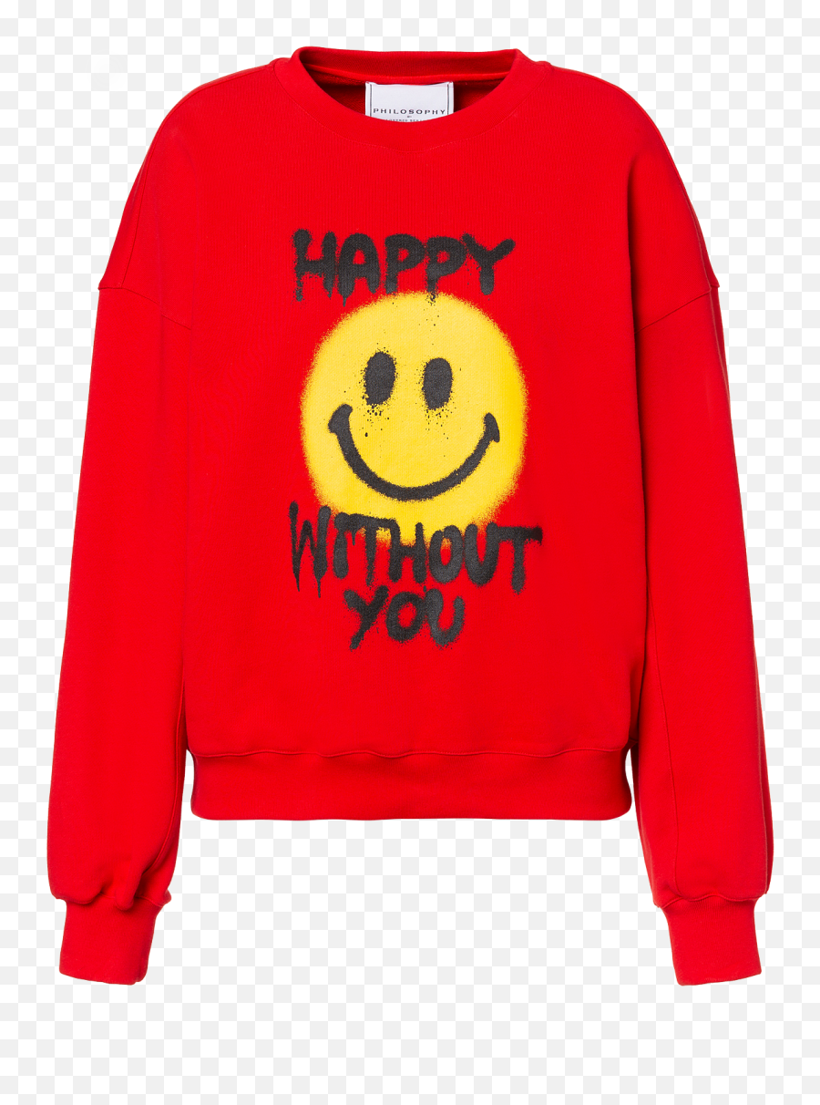 Spray Me Smiley Sweatshirt - Smiley Emoji,Cheeky Emoticon