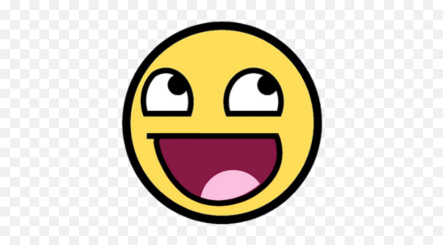 Lol Face - Awesome Face Original Emoji,Lol Emoticon