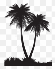 Free Png Palm Trees Silhouette - Transparent Background Emoji