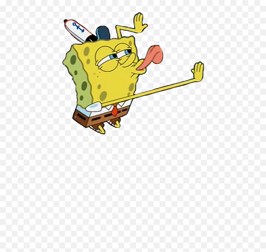 480 X 771 32 - Spongebob Licking Meme Clipart Full Size Spongebob Lick Transparent Emoji,Licking Emoticon