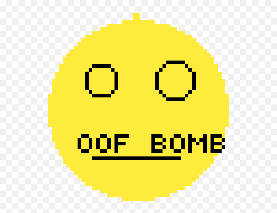 Pixilart - Oof Bomb By Anonymous Cross Stitch Mini Owl Emoji,Bomb Emoticon