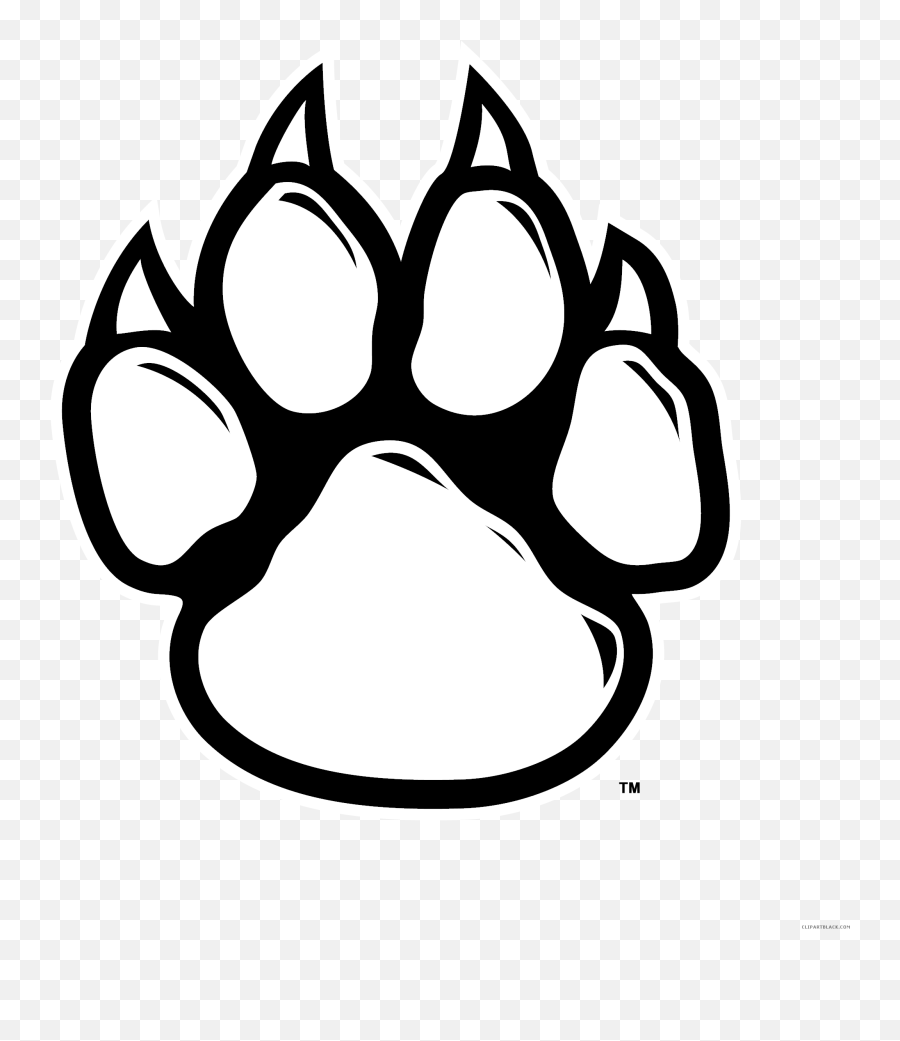 Leopard Clipart Paw Print - Tiger Paw Drawing Emoji,Tiger Bear Paw Prints Emoji