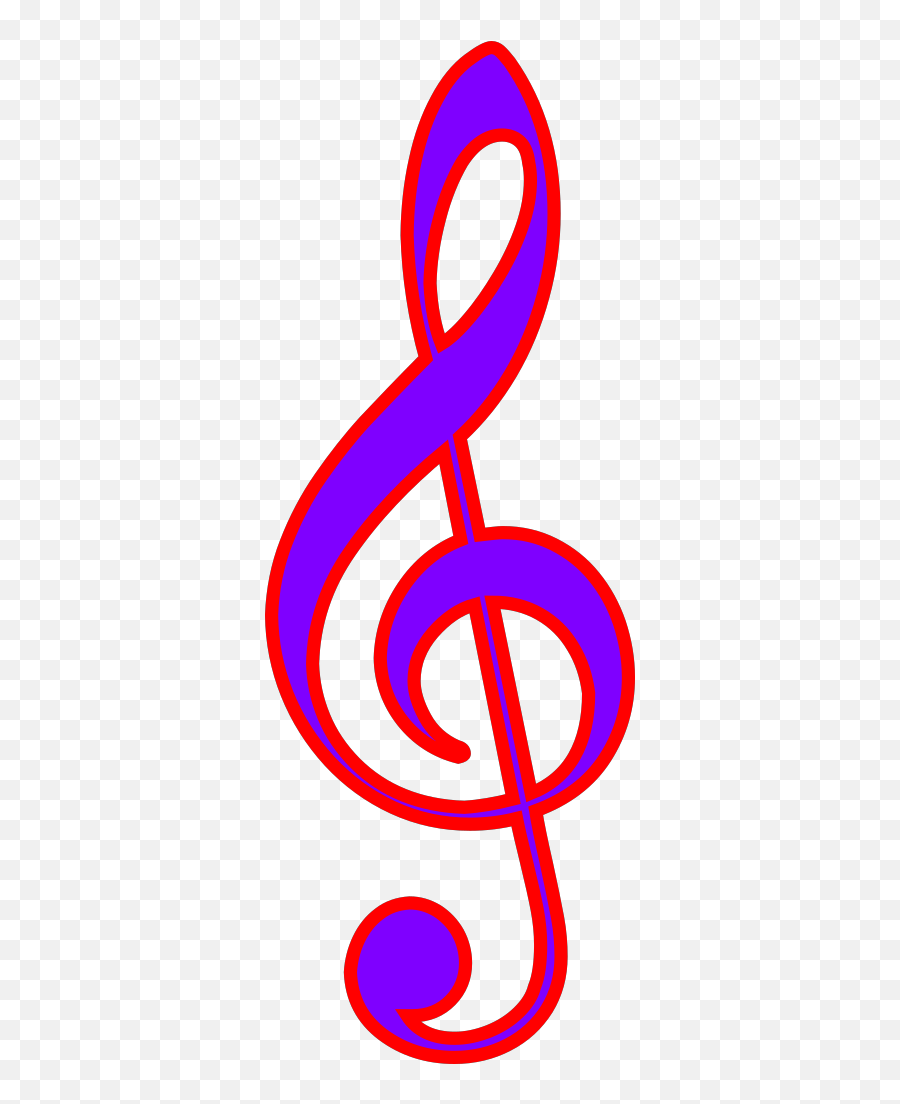 Blue Music Note Png Svg Clip Art For Web - Download Clip Treble Clef Transparent Emoji,Musical Note Emoji
