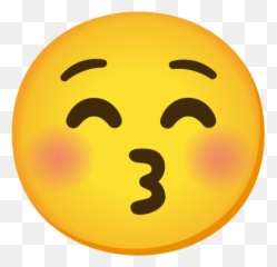 Kissing Face With Closed Eyes Emoji - Kissy Fb