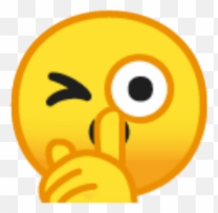 Shh Sticker - Happy Emoji,Sponge Emoji