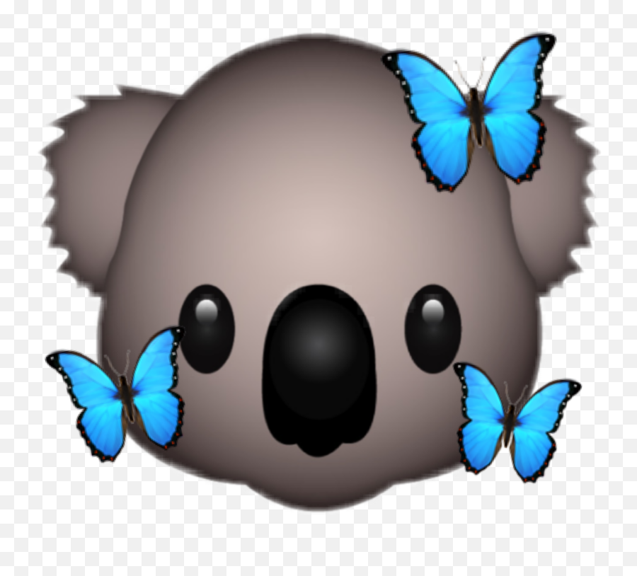 Koala Koalaemoji Emoji Emojis Sticker - Koala Emoji Png,Butterfly Emoji Iphone