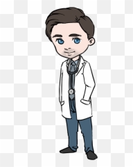 Girl Doctor With Patient Clipart - Art Male Doctors Emoji