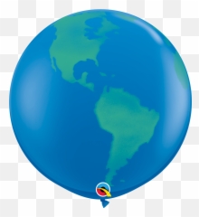 Globe Latex Balloons 2 Ct - Balloon Emoji,Globe Emoticon