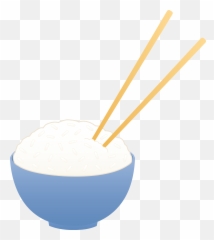 Rice Emoji Transparent Png Clipart - And Chopsticks